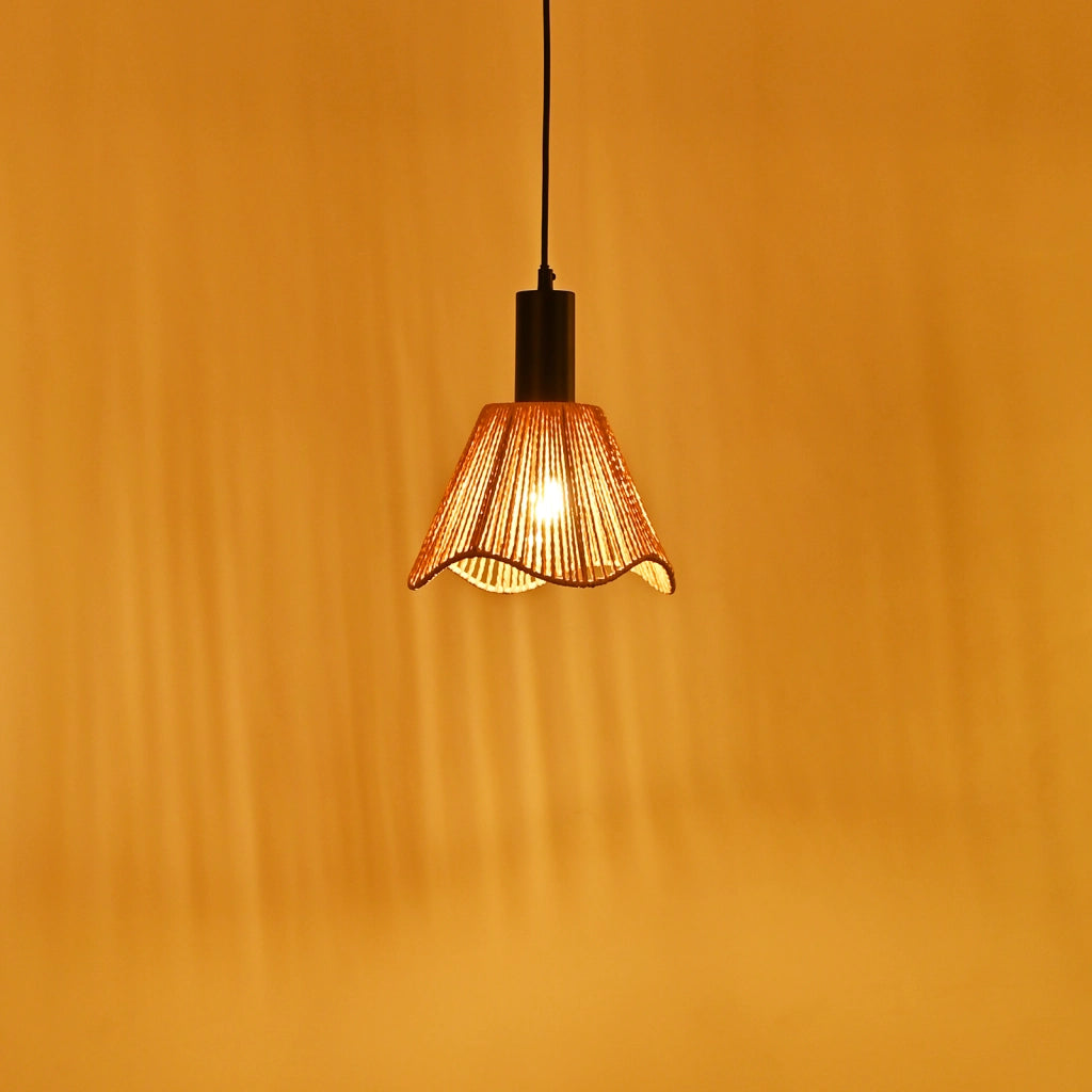 Lampada a sospensione ZMH E27 in stile vintage a 1 luce nera altezza regolabile