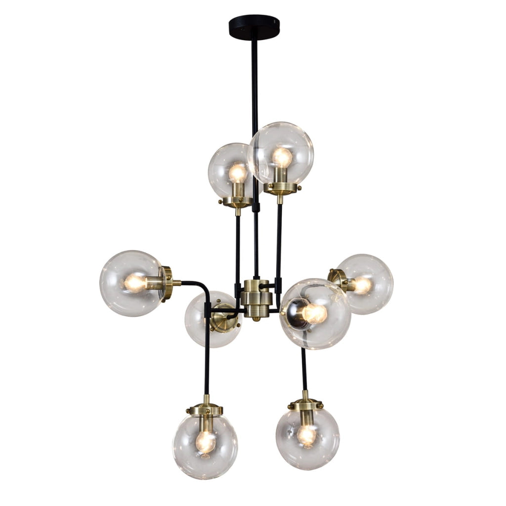 Lampadario Italux Odelia industrial bronzo antico 8xE14 V1009-8