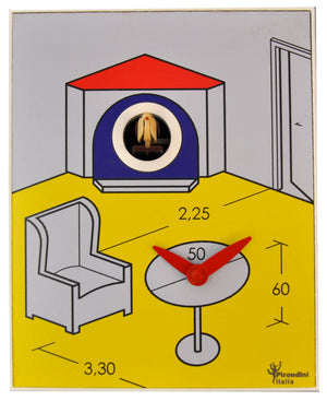 Orologio a Cucù da Parete 16,5x20x10cm Pirondini Italia D'Apres Archi