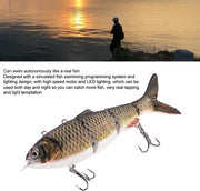 Asta robotica per acquario - Carica via USB - Illuminazione LED verde - Asta per acquario a multiuso per acqua dolce - Ideale per la pesca sportiva -