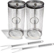 Griglia BBQ a Cilindro - Inclusi Strumenti da Barbecue - Accessori da Barbecue - 20 cm - Cilindro da Griglia BBQ