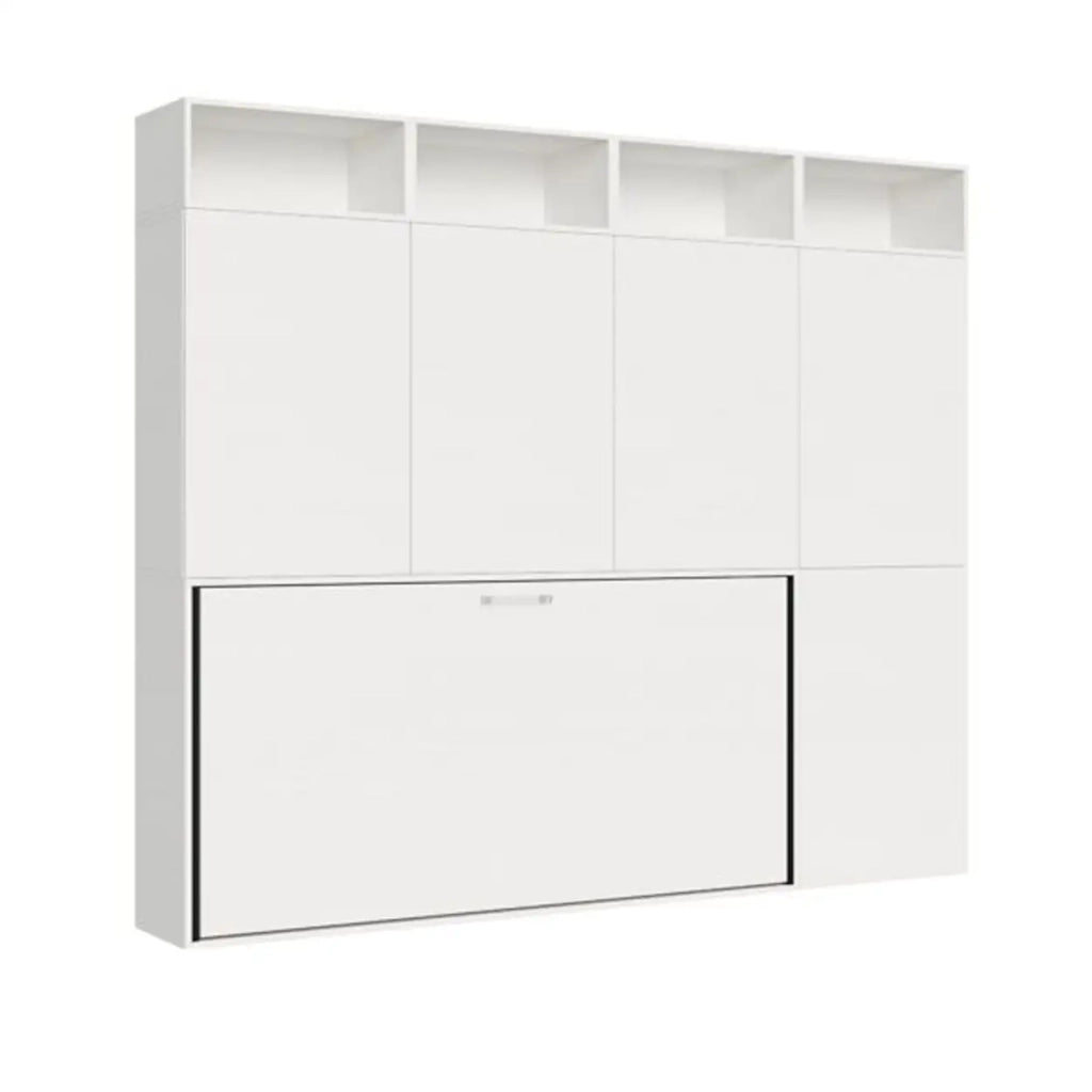 Letto singolo a scomparsa Kando comp.B bianco frassino
