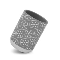 Portaspazzolino da appoggio in ceramica grigio multiuso  Circus