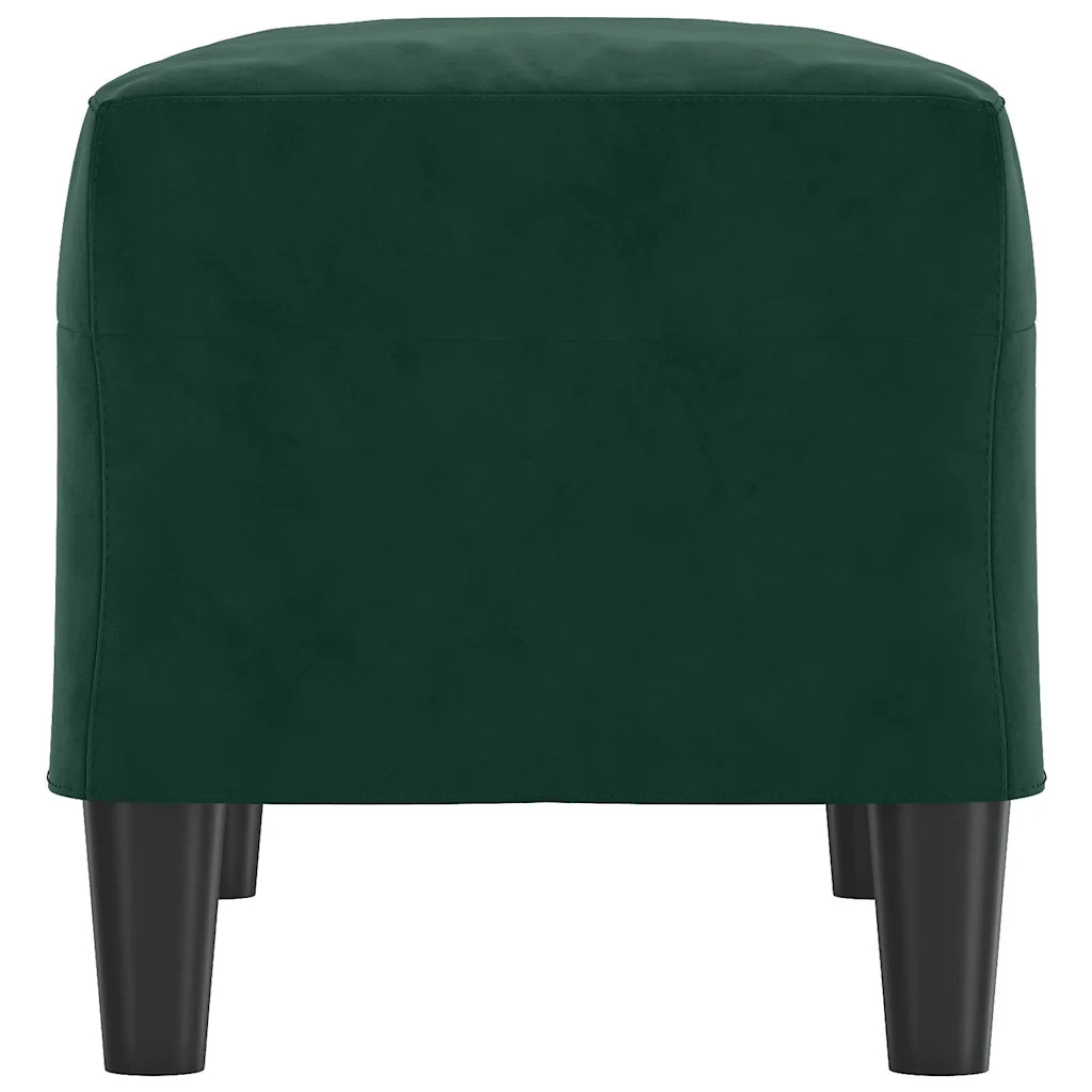 Panca Verde Scuro 70x35x41 cm in Velluto