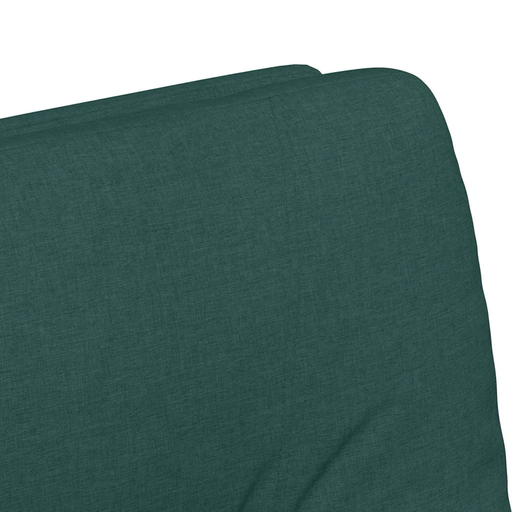 Sedie da Pranzo con Ruote 2 pcs Verde scuro 57 x 67 x 95 cm 42017852