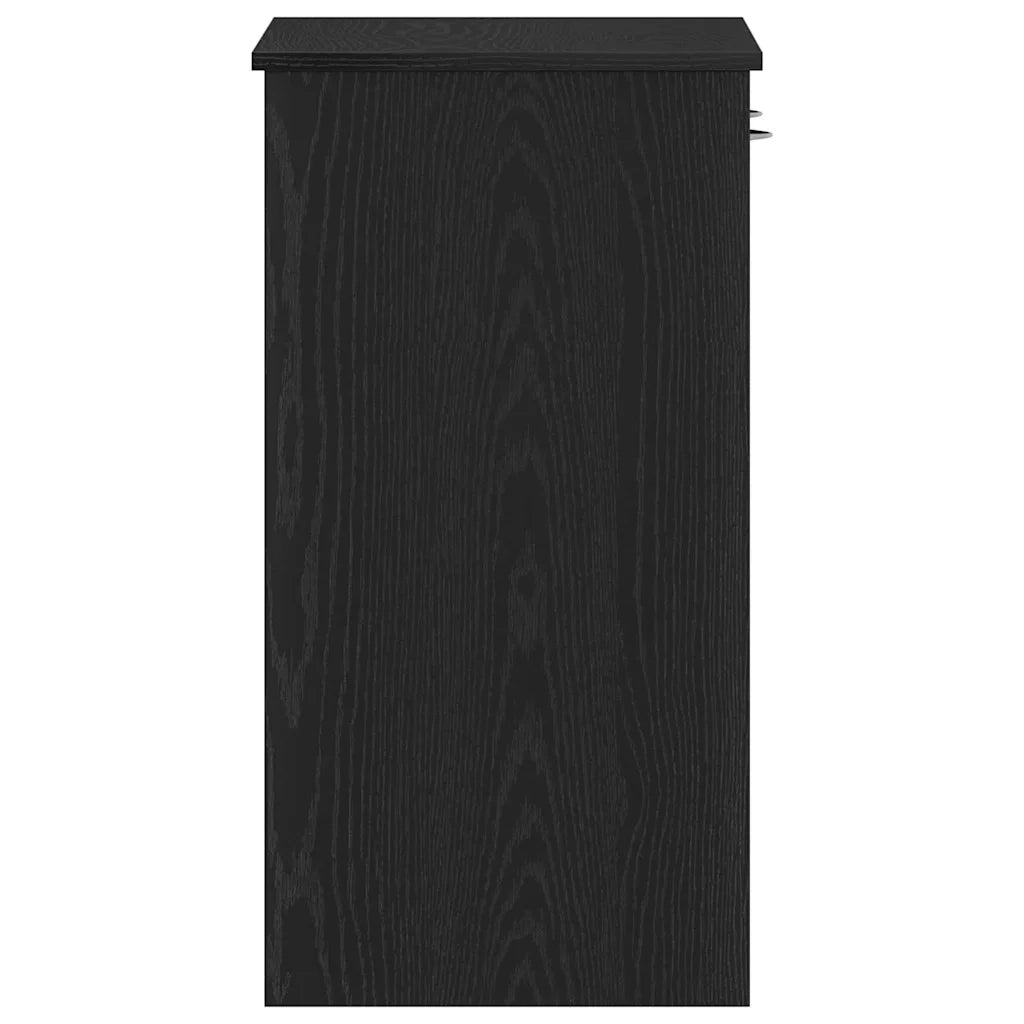 Scrivania Rovere Nero Legno ingegnerizzato 80 x 40 x 75 cm 862480
