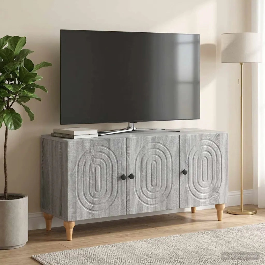Mobile TV Grigio Sonoma 99 x 34,5 x 50 cm Legno ingegnerizzato 894261
