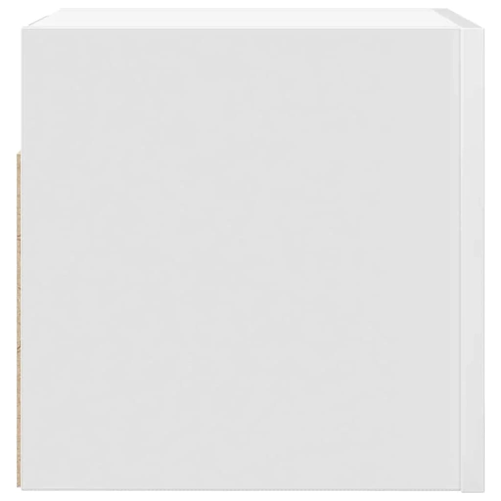 Mobile TV multimediale scaffale TV mobile TV credenza TV per sala da pranzo soggiorno camera da letto montaggio a parete 30,5 x 30 x 30 cm bianco 02_0027753