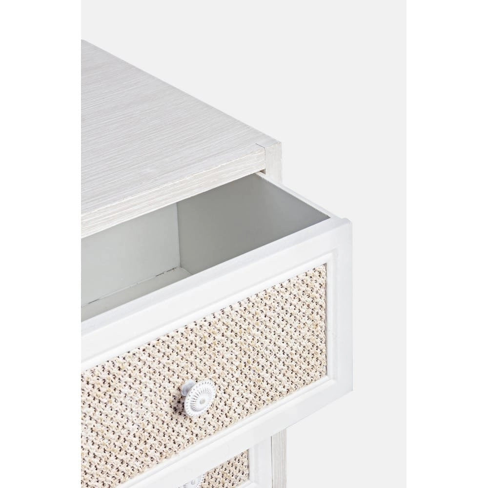 Cassettiera Legno Bianco Rustico da Interno - EVERETT