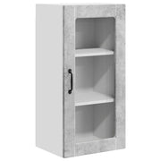Pensile da cucina | Mobile in vetro da parete LUCCA Grigio Cemento 40 x 31 x 80 cm