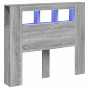 Testiera | Testata LED Grigio Sonoma 120x18,5x103,5 cm Legno Multistrato