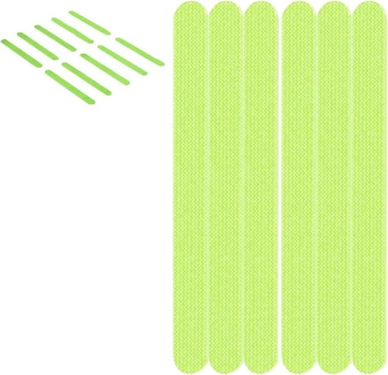 Segnale di Emergenza a Luce Nera per Scale, Pareti e Gradini (6 Strisce Luminose Verde)