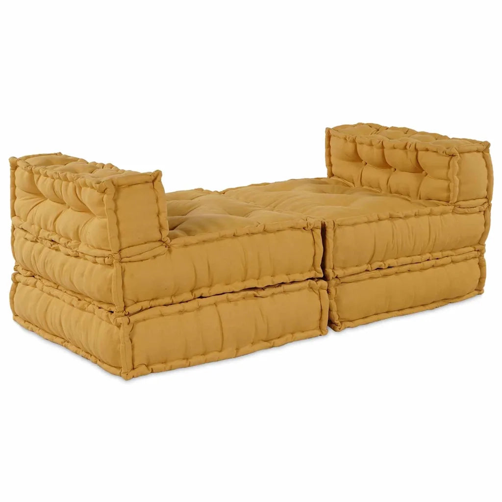 vidaXL Cuscino 4 pcs Giallo 70 x 70 x 54 cm Poliestere