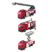 Trade Shop - Macchinina Giocattolo Educativo Per Bambini Mezzi Dei Pompieri Camion Metal Lux -