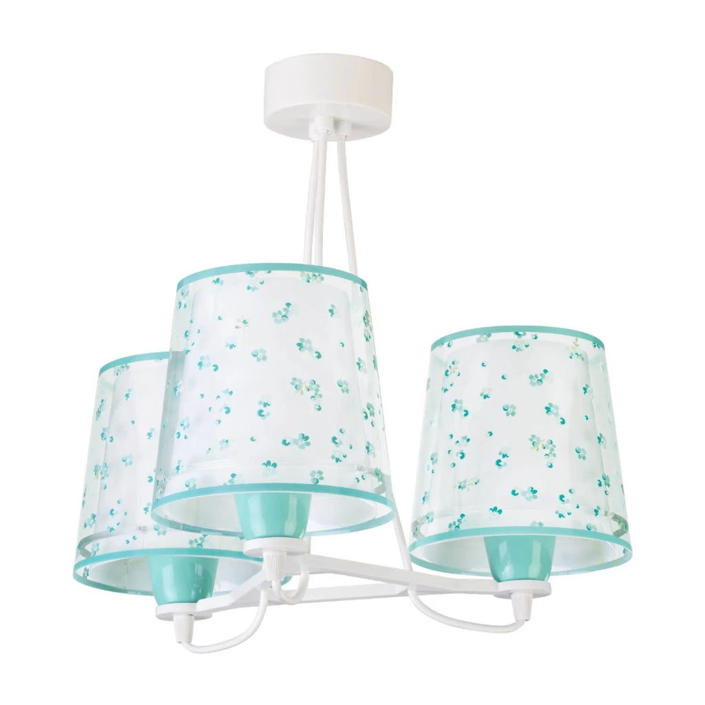 LÚZETE - LAMPADA PER BAMBINI 3 LUCI DREAM FLOWERS E27 VERDE