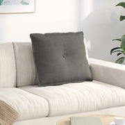 Cuscino per Schiena Grigio chiaro 60 x 50 cm Tessuto in Cords