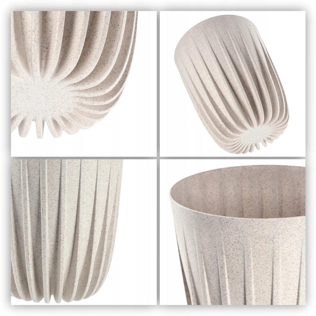 Vaso da fiori KADAX con inserto, rotondo, 19x22,5 cm, con coperchio in plastica.