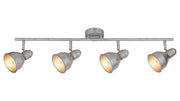 Barra spot Thelma argento anticato 4xE14 40W Rabalux