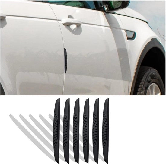 Strisce di protezione per paraurti - Set da 6 - Anticollisione - Resistenti ai graffi - Decorative - Stickers per auto - Specchietti retrovisori -