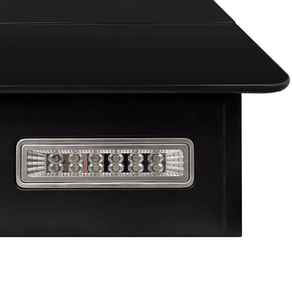 Cappa in Vetro Temperato con Display 600 mm Nera 241215