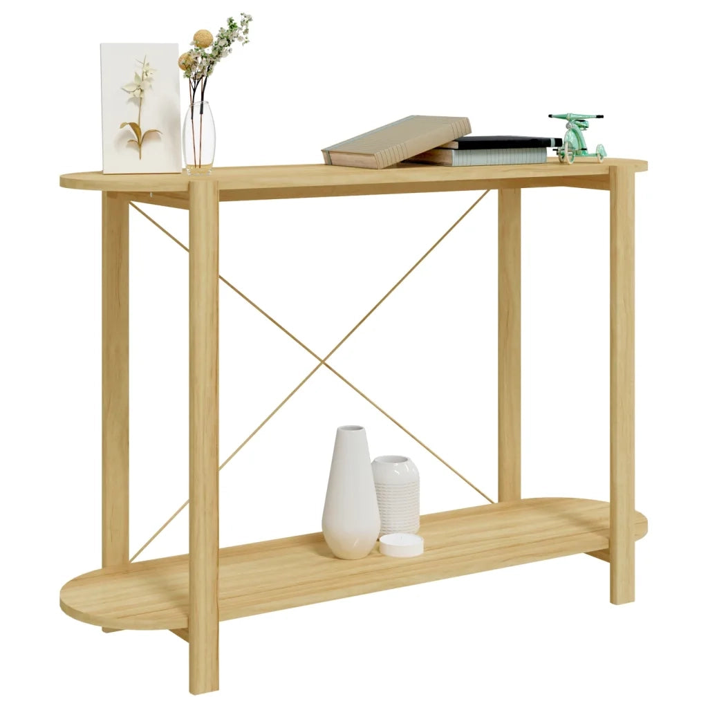 Tavolino Consolle 110x38x75 cm in Legno Multistrato 345692