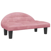 Cuccia per cani a forma di cesto comoda 70 x 52 x 30 cm in velluto rosa 02_0042902