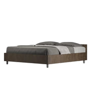 Letto matrimoniale senza rete 160x200 noce Nuamo