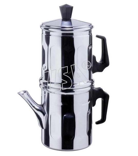 Caffettiera Caffè Tradizionale Napoletana in alluminio diamante 3 tazze