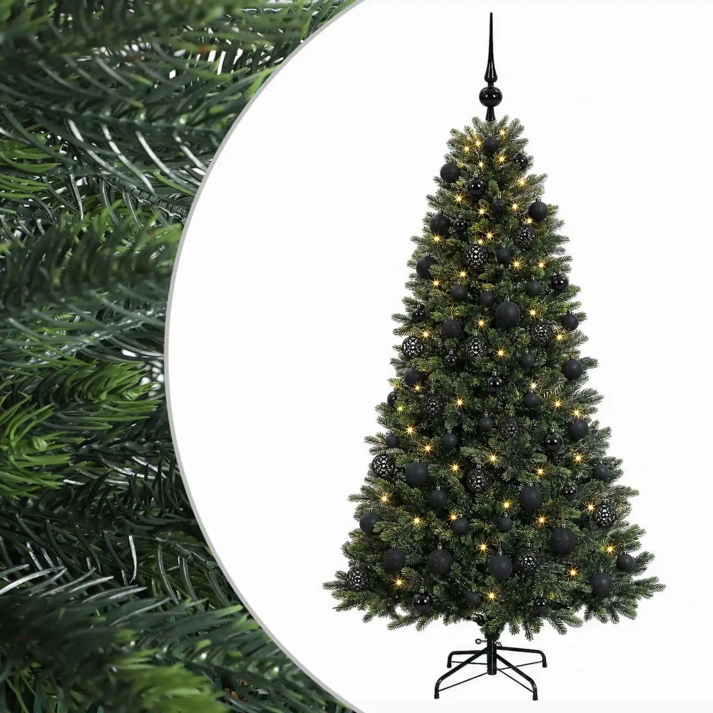 Albero di Natale Artificiale con Palline 210 cm 300 LED 3466425