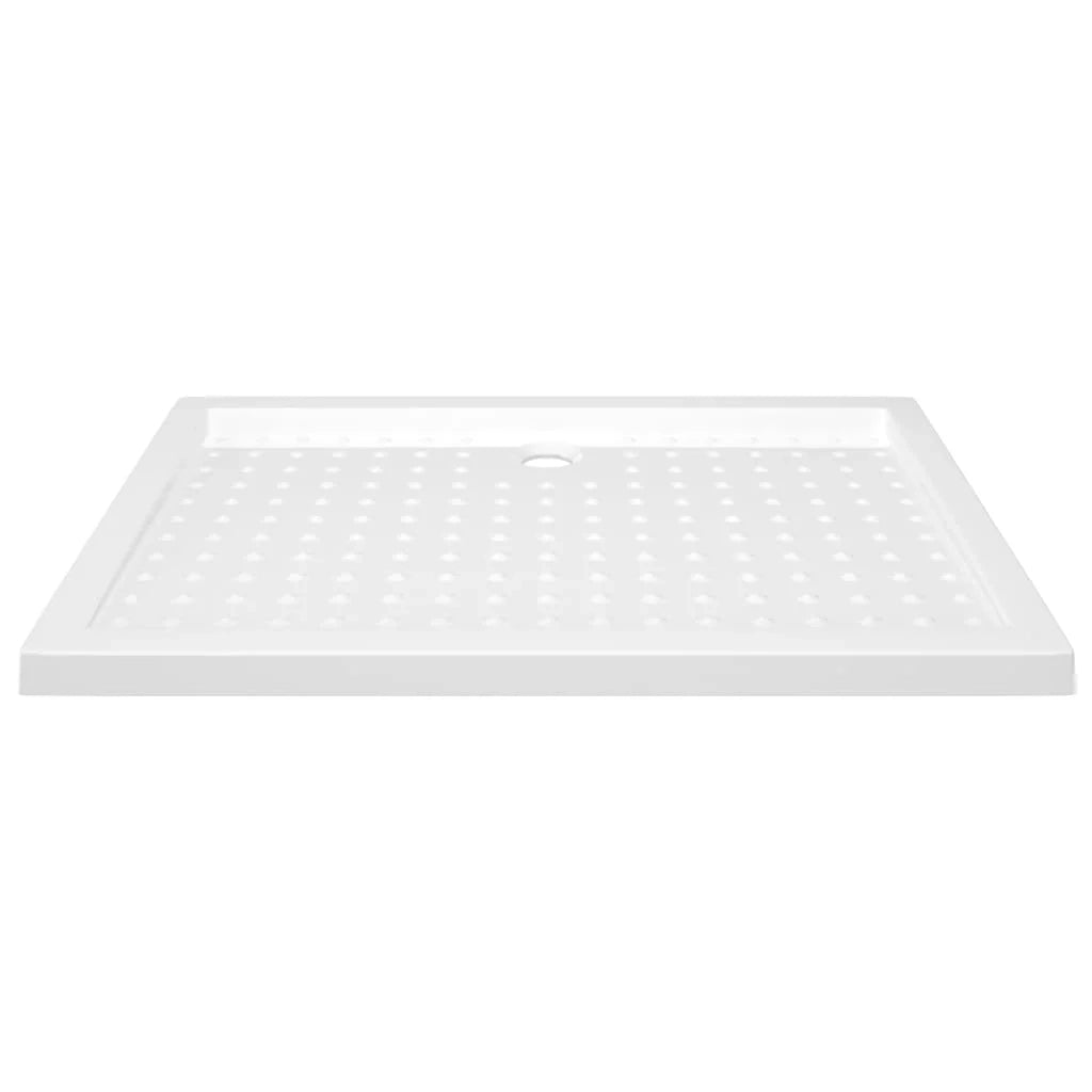 Piatto doccia con bordi rialzati base doccia bagno casa interno antiruggine resistente all'umidità 70x100x4 cm ABS bianco 02_0001943