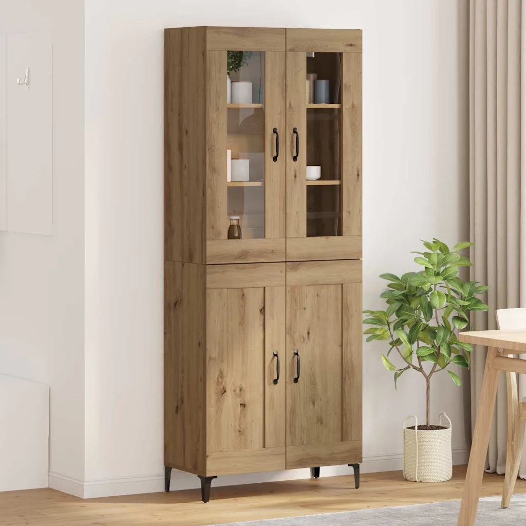 Credenza-Buffet-Armadio da cucina Rovere artigianale 69,5 x 34 x 180 cm 763239