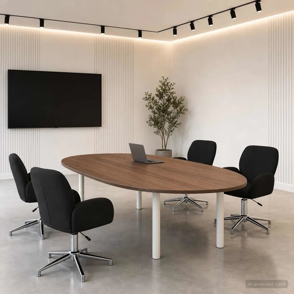 Sedie da scrivania girevoli 4 pz 54 x 58 x 90 cm Nero Tessuto 3428305