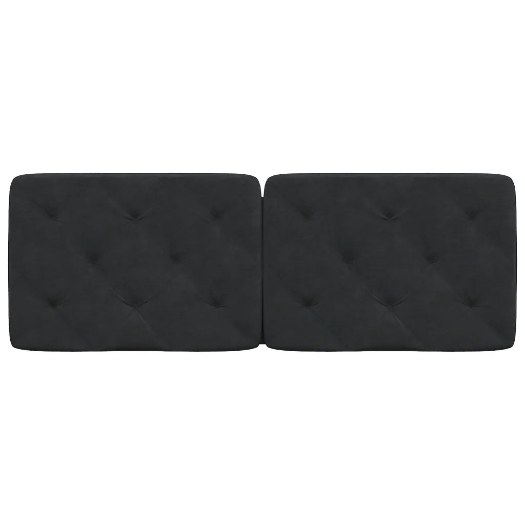 Cuscino Testiera Nero 120 cm in Velluto CFW6599385