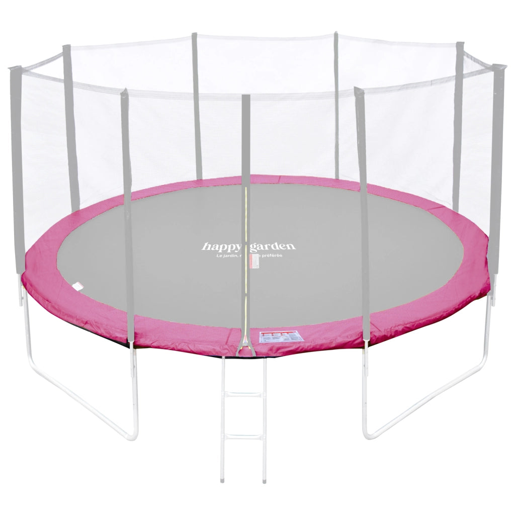 Tappeto di protezione reversibile per trampolino Ø370cm PERTH - grigio/rosa