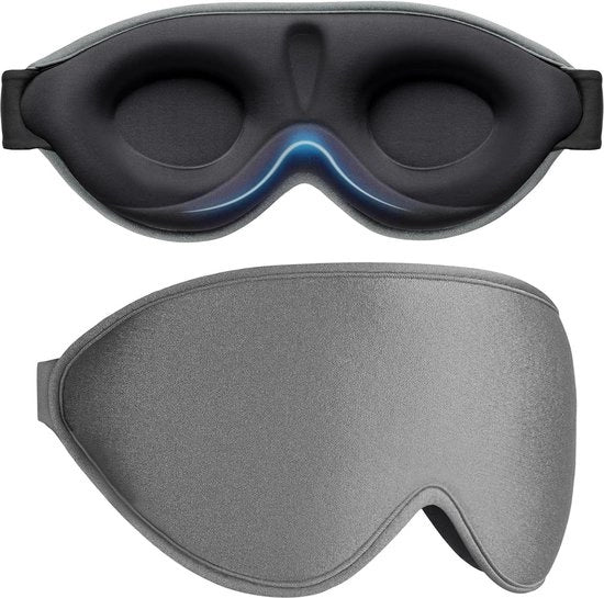 Slaapmasker Verduisterante per Uomo e Donna - Oculare Pressione Zero - Design Ergonomico - Occhiali da Sonno Comfortevoli - Sonno Occhiuto per Dormire