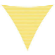 Vela Parasole | Telo Ombra | Vela da ombra solare Giallo e Bianco 5 x 5 x 5 m