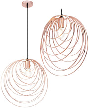 Lampada Da Soffito Geometrico Rose Gold APP427-1CP