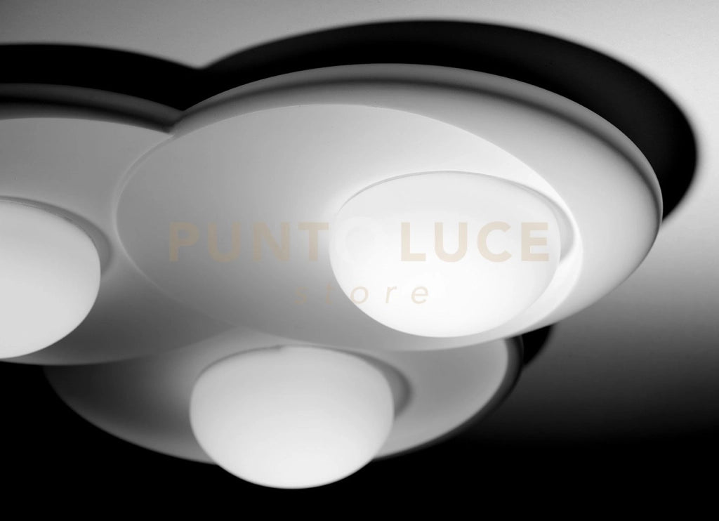 PITANE Parete/Soffitto in gesso Con Vetro 3 Luci attacco GX53 41x41cm