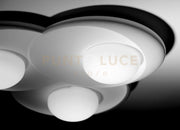 PITANE Parete/Soffitto in gesso Con Vetro 3 Luci attacco GX53 41x41cm