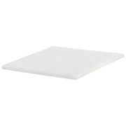 Coprimaterasso in schiuma bianca 160 x 200 cm comfort morbidezza