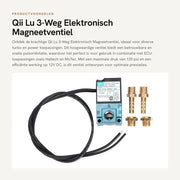Valvola elettronica a magnete 3 vie per applicazioni turbo e potenza, alimentata da 12V DC, 5.4W