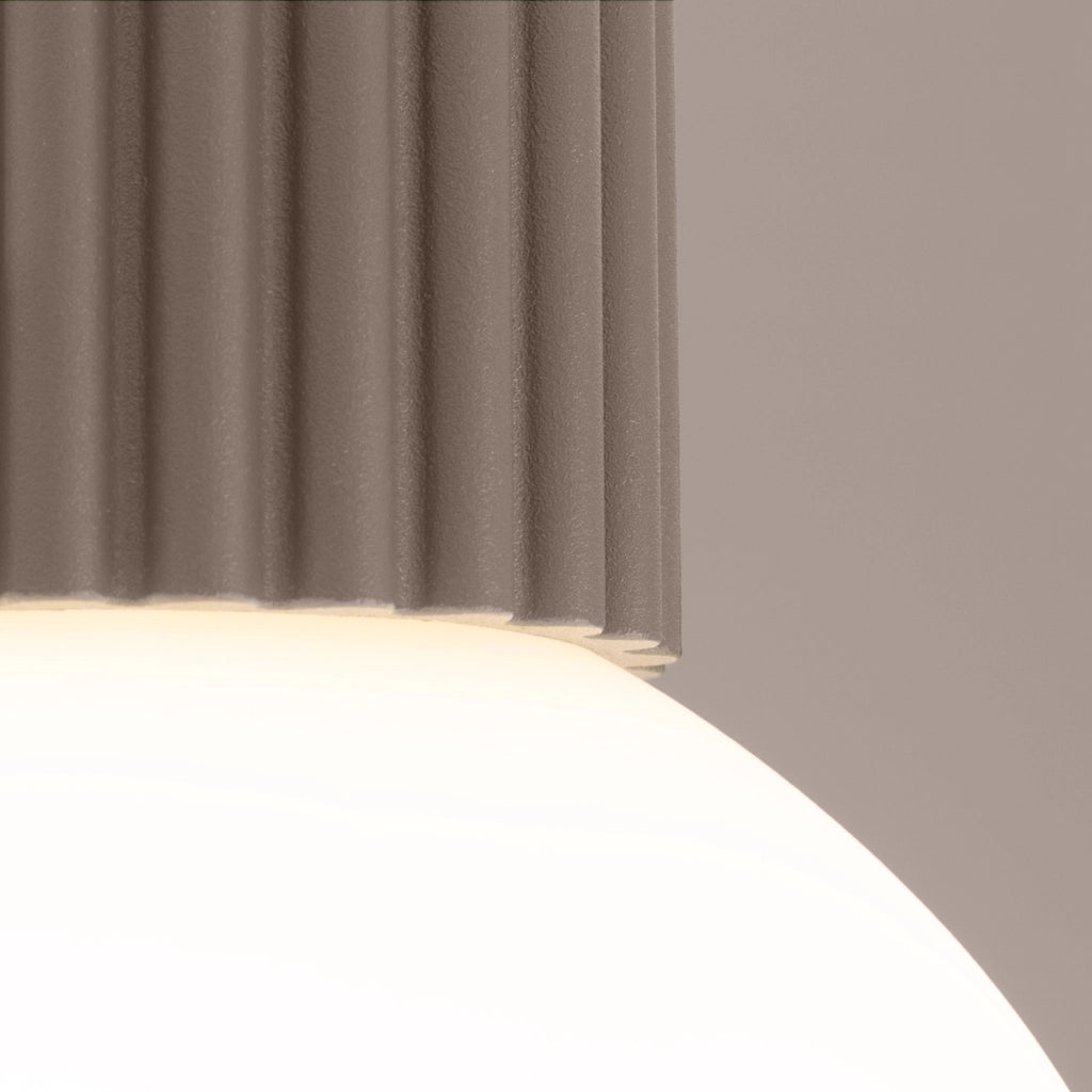Spot soffitto SFERA Pure Lume taupe sfera vetro IP44