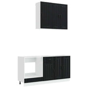 Unità Cucina LUCCA 5 pcs Nero Legno ingegnerizzato 3438256