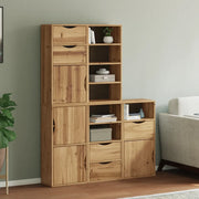 Armadietti Laterali 5 pz ODDA 40x24x79 cm Legno Massello Pino 3365362
