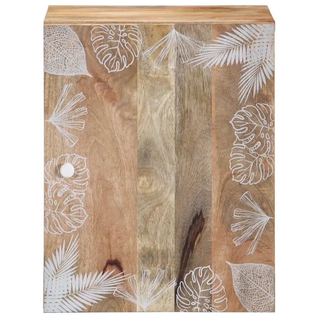 Mobile Pensile da Bagno 38x33,5x48 cm in Legno Massello Mango 4018684