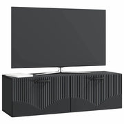Mobile TV da Muro Montaggio a Parete | Armadietto TV | Mobile Porta TV Nero 98 x 31 x 30 cm