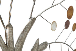 Pannello da Muro Tree 88x2,5x88 cm in Ferro