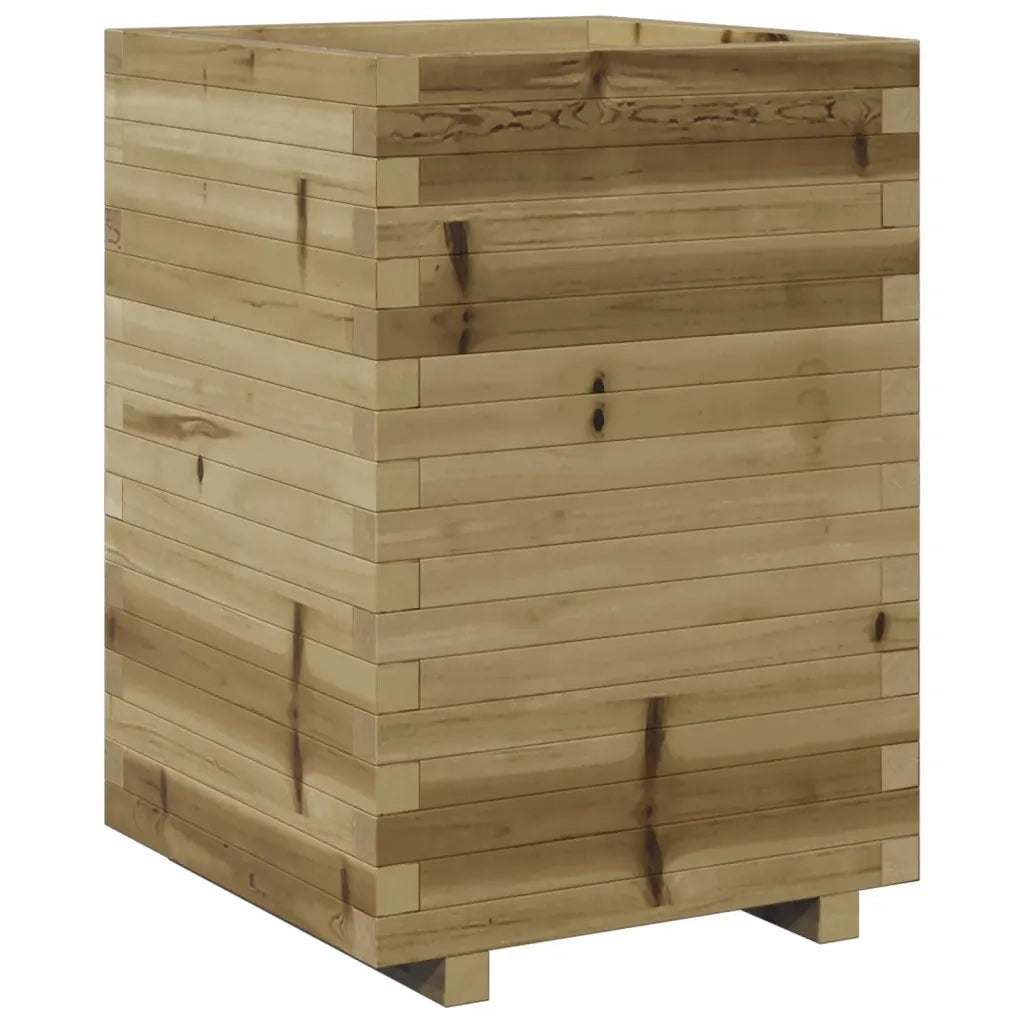Fioriera da Giardino 50x50x72,5 cm in Legno di Pino Impregnato