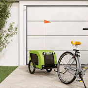 Rimorchio da Bici per Animali Verde e Nero Oxford e Ferro 94004