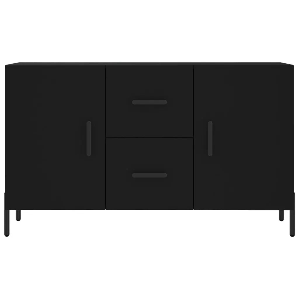 Credenza Nera 100x36x60 cm in Legno Multistrato